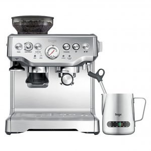 Sage BArista Express espresso machine stainless steel