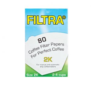 filtra flat bottom paper filter size 2