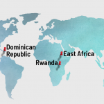 New Coffee Map Dominican Republic Rwanda East Africa