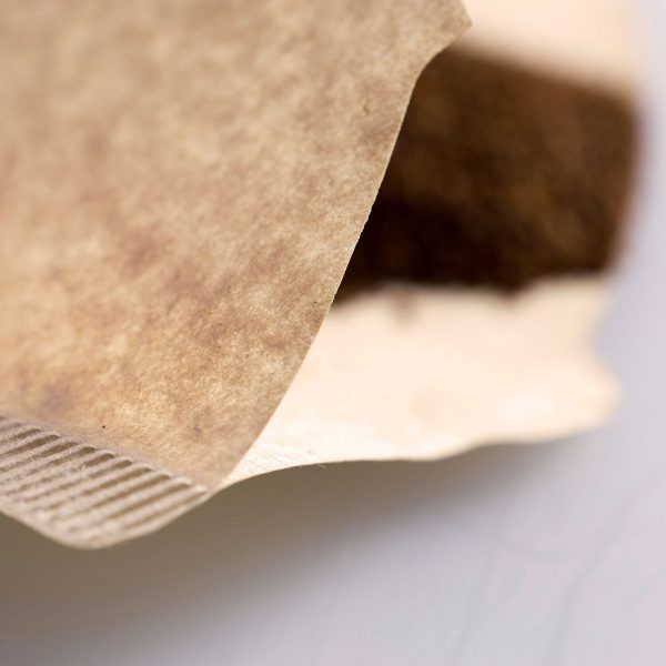 Finum flat bottom unbleached paper filter for coffee