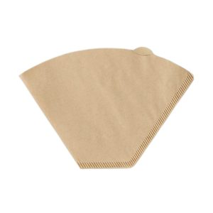 Finum flat bottom unbleached paper filter for coffee