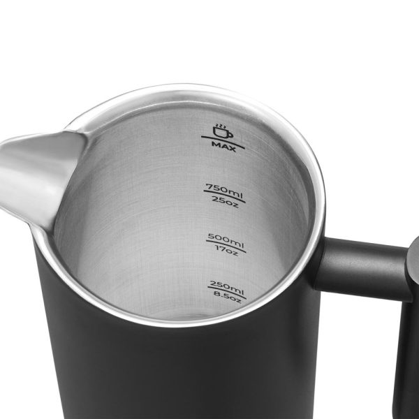 Thermo insulated stainless steel french press