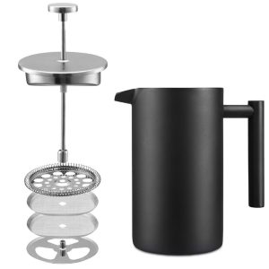 Thermo insulated stainless steel french press