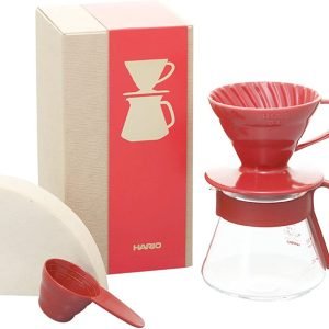 Hario V60 drip coffee maker set with box