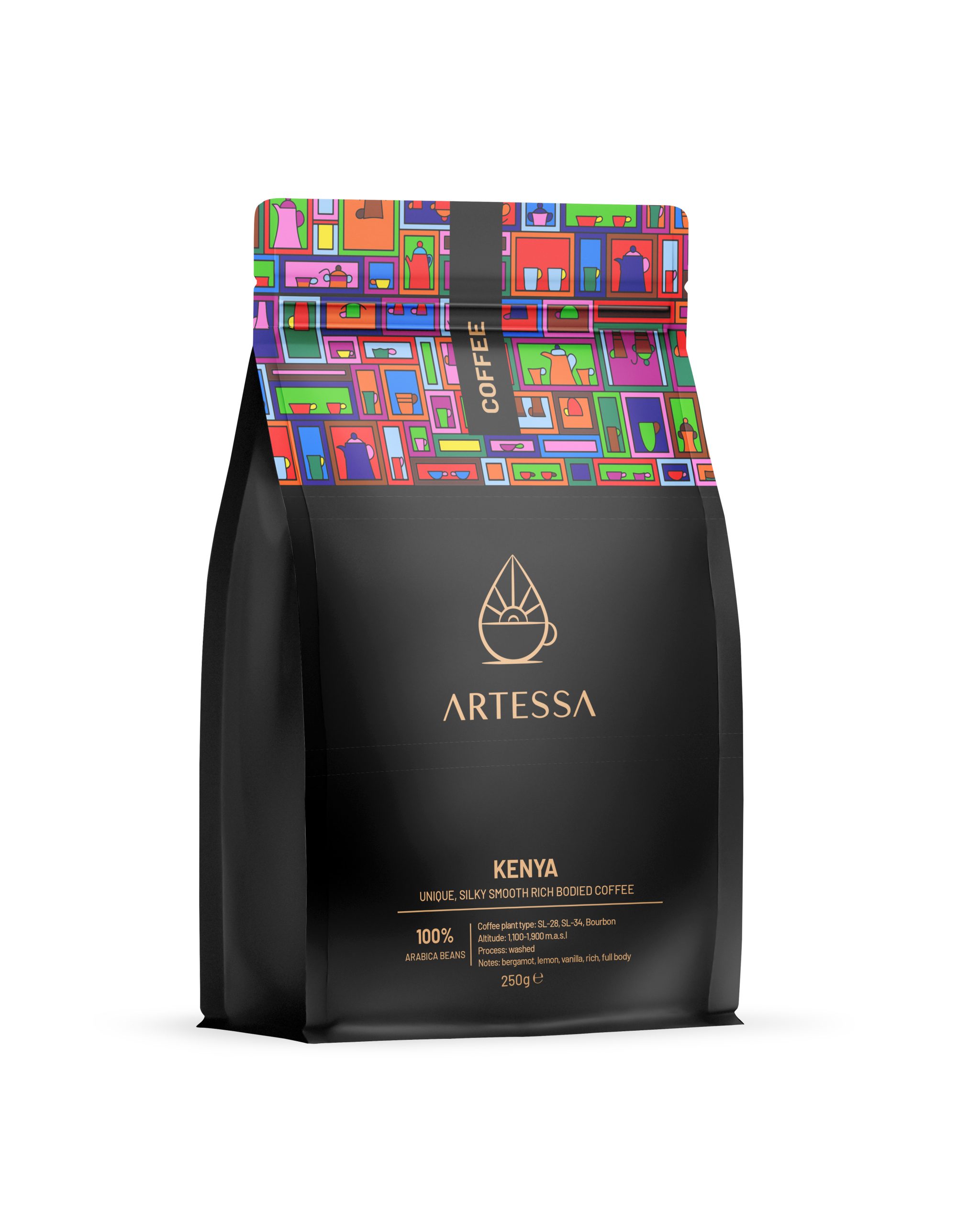 Kenya 250g coffee bag