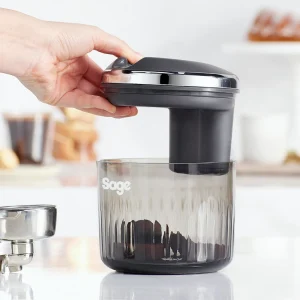 Sage vacuum operated used coffee container