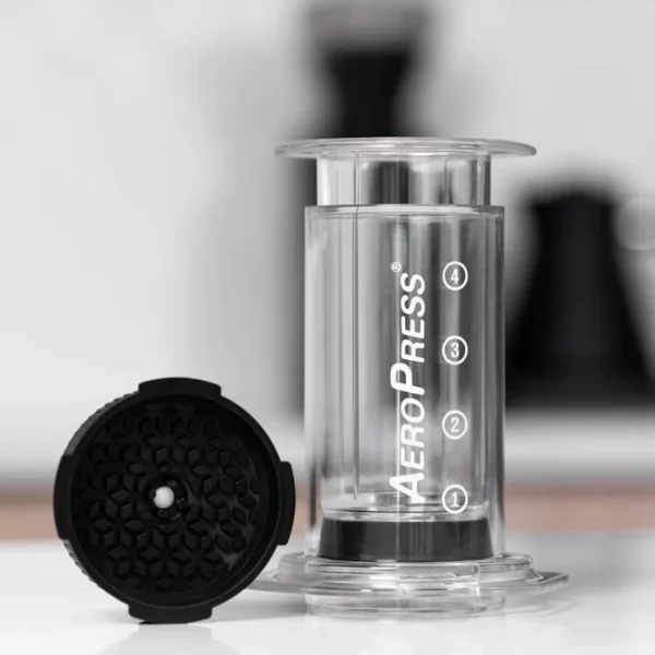 Aeropress flow control cap