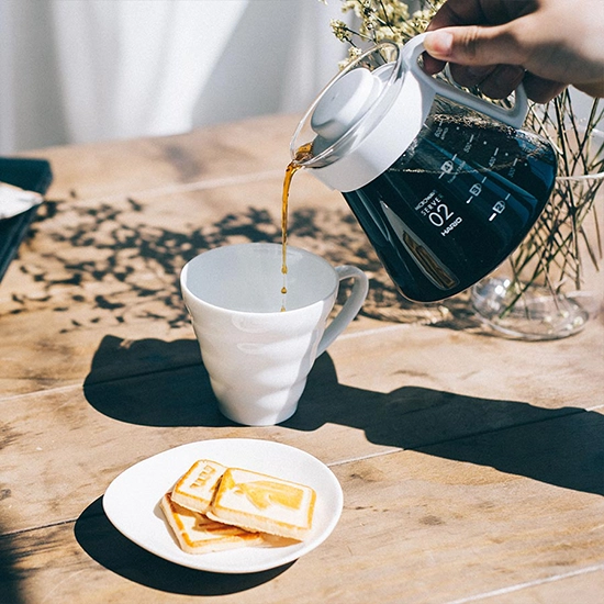 Hario V60 filter coffee set white