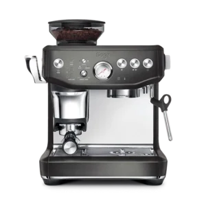 Sage Barista Express Impress espresso machine in black stainless steal